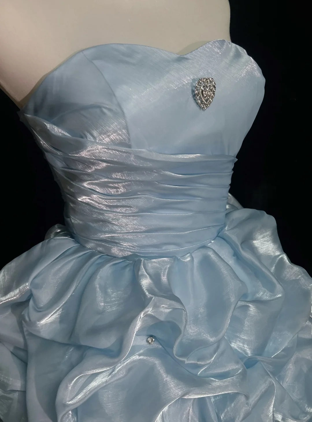A Line Sky Blue Birthday Outfit Short Evening Dress Short Party Dress Vintage Homecoming Dress
