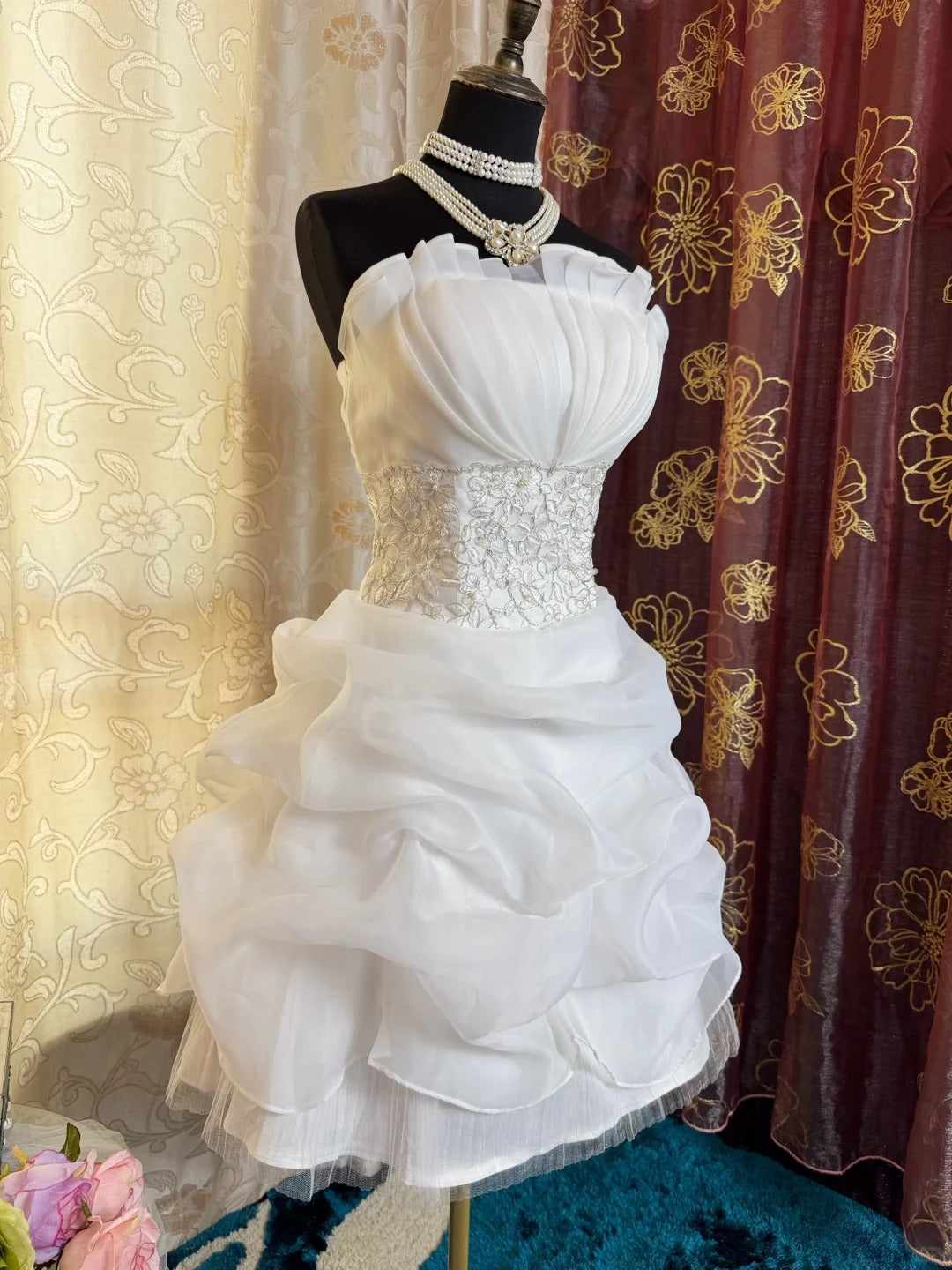 White Birthday Outfit Short Evening Dress Short Party Dress Vintage Homecoming Dress - FashionDia