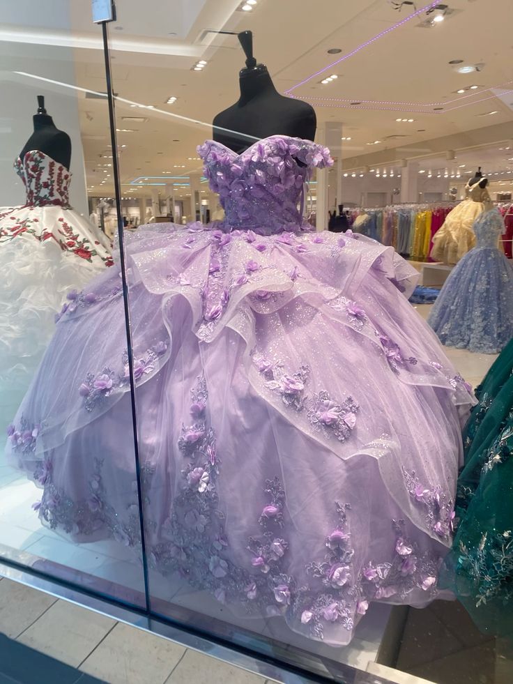 Lavender Quinceanera Dresses Birthday Prom Princess Ball Gown - FashionDia