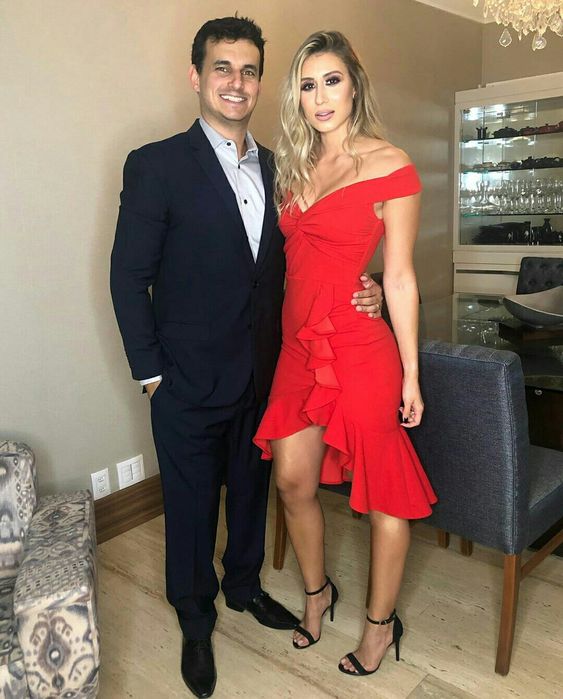 Red Evening Dress,Red Party Dress
