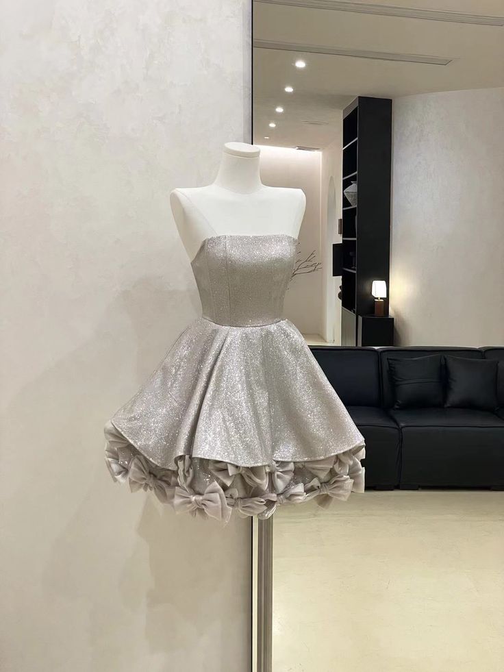 A Line Shinny Homecoming Dress Short Evening Dress Cocktail Dresses Short Party Dress