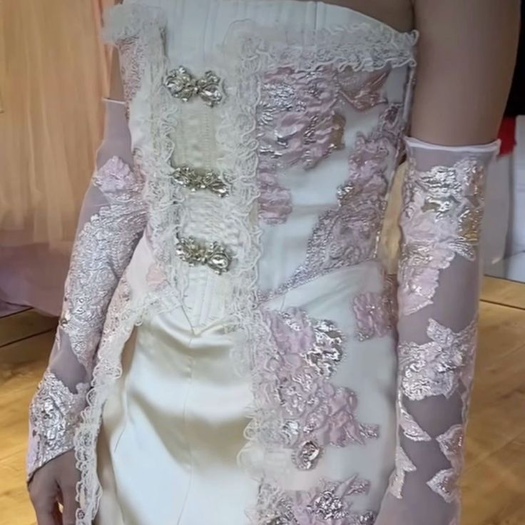New Arrival Strapless Homecoming Dress Party Dress With Gloves - View 3 | FashionDia