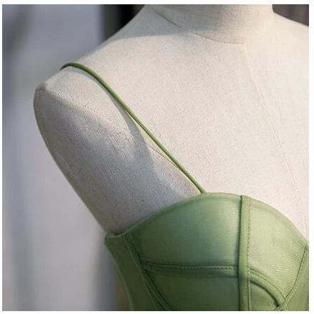 Fluorescent green Strapless Full Length Wedding Dress Prom & Evening Dress Formal Occasion Party Dress - View 3 | FashionDia