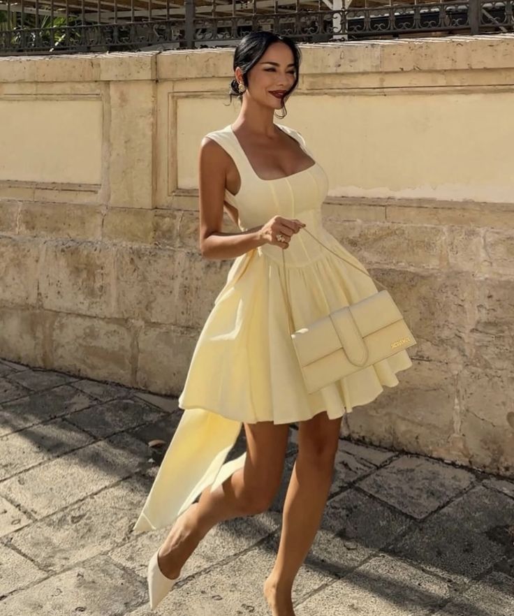 Sleeveless High-Waist Mini Dress Short Homecoming Party Dress - View 6 | FashionDia