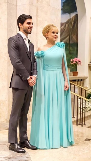One-Shoulder Mother of the Bride Dresses Evening Formal Dress - View 2 | FashionDia