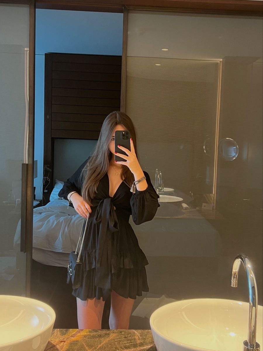 Black Outfits Dress, Short Prom Party Dress - View 2 | FashionDia