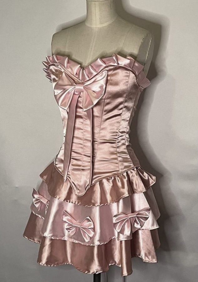 New Arrival Strapless Pink Homecoming Dress Party Dress - FashionDia