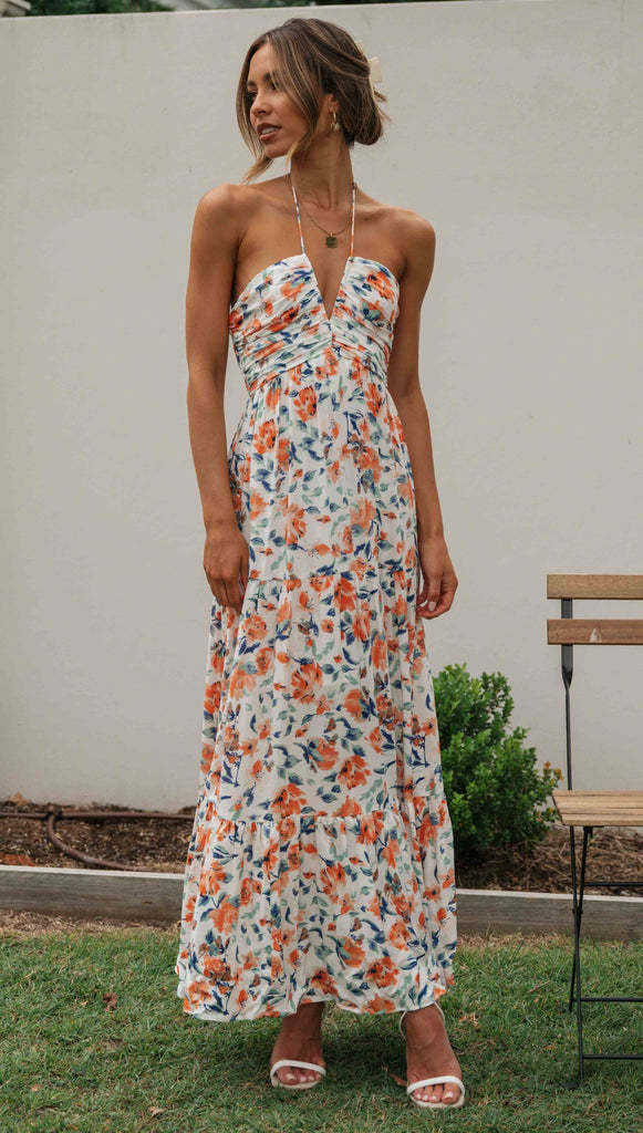 River Maxi Dress Orange