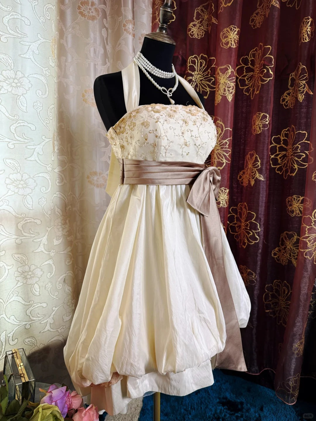 A-Line Birthday Outfit Short Evening Dress Short Party Dress Vintage Homecoming Dress - View 3 | FashionDia