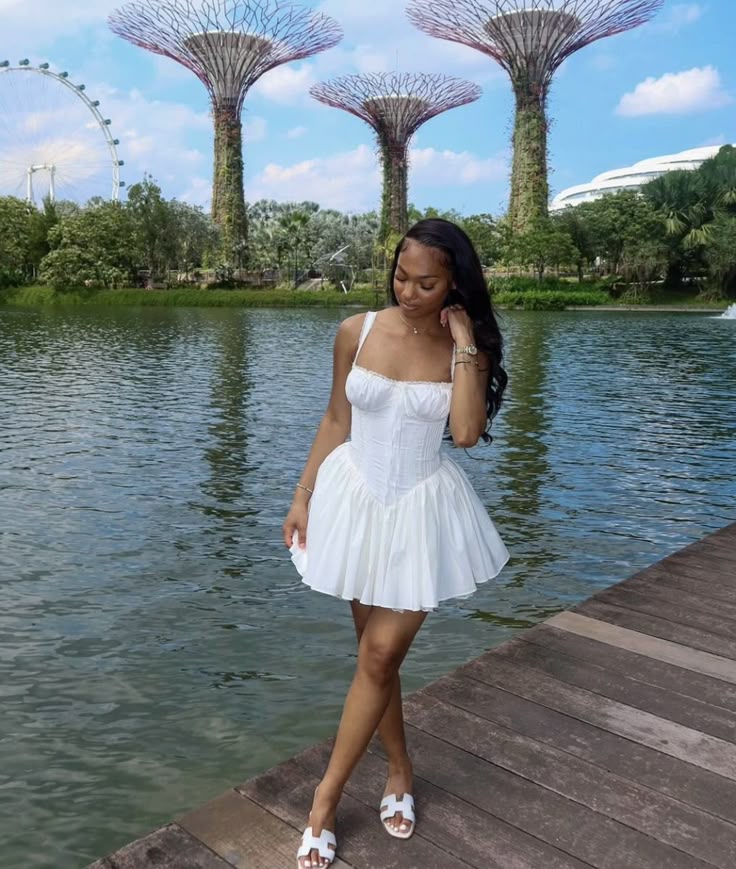 A-Line White Short Evening Dress Cocktail Dresses Short Party Dress - FashionDia