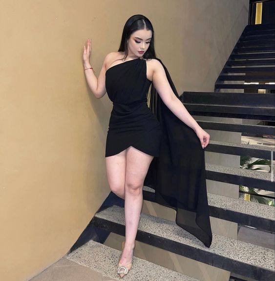 Sexy Black Party Dress,Black Cocktail Dress,Short Homecoming Dress - View 2 | FashionDia