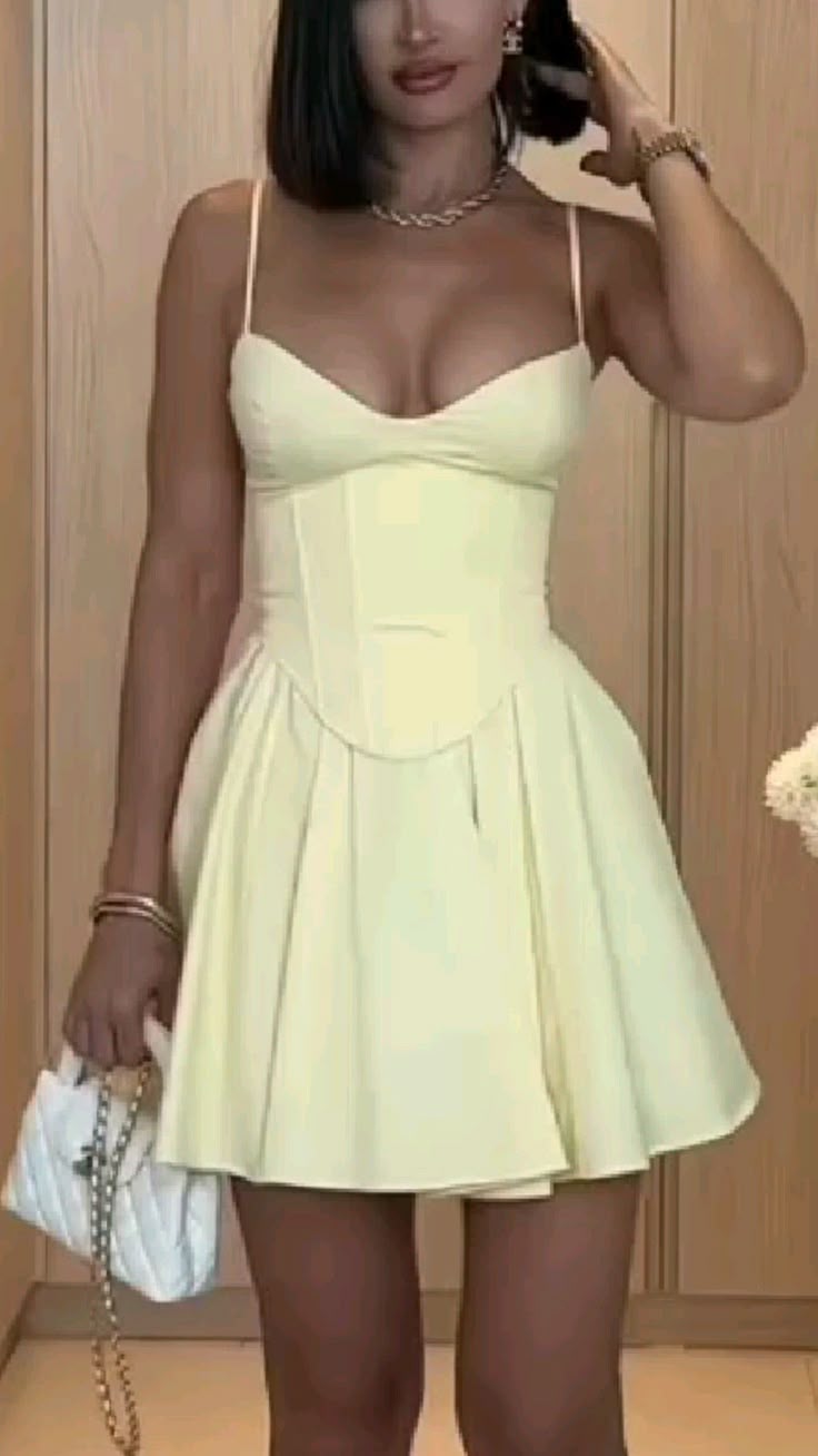 A Line Yellow Short Evening Dress Homecoming Dress Short Party Dress
