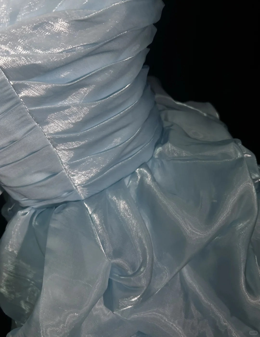 A-Line Sky Blue Birthday Outfit Short Evening Dress Short Party Dress Vintage Homecoming Dress - View 4 | FashionDia