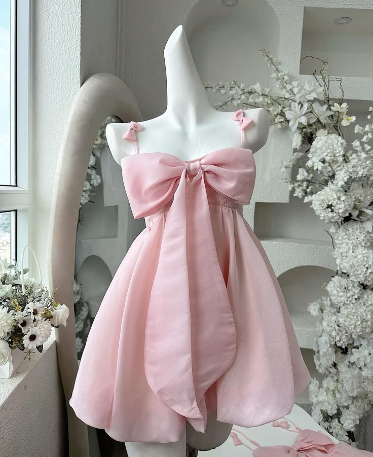 Pink Cocktail Dress Short Party Dress Homecoming Dress - FashionDia