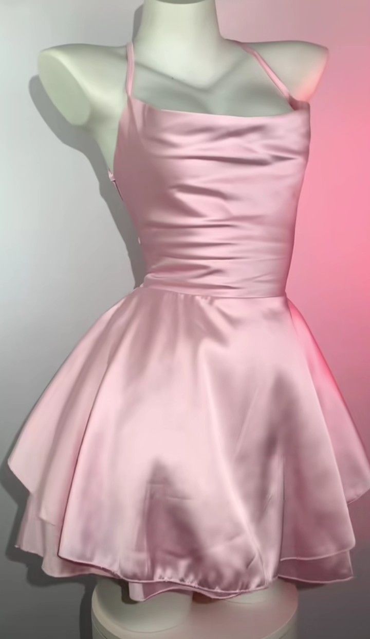 Cute Pink Party Dress Short Prom Dress Birthday Dress - View 2 | FashionDia