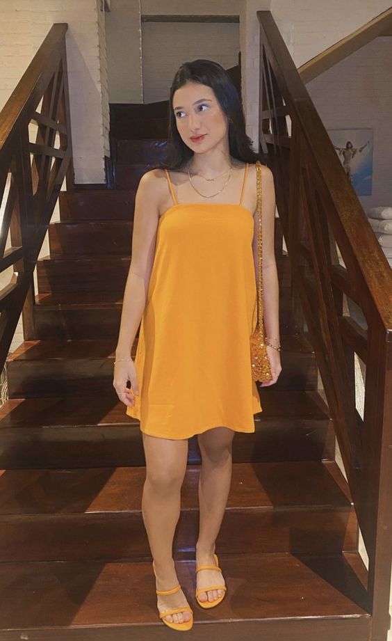 Casual Orange Homecoming Dress,Fashion Party Dress - FashionDia