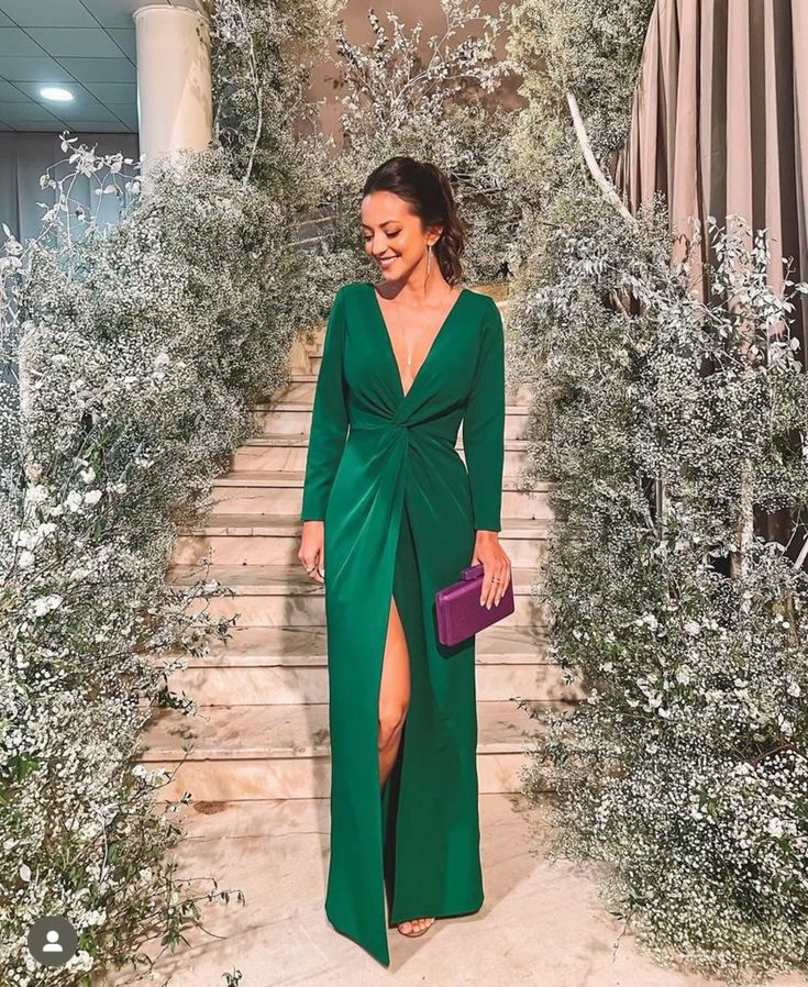 Elegant Green Evening Dresses Prom Formal Dress - FashionDia