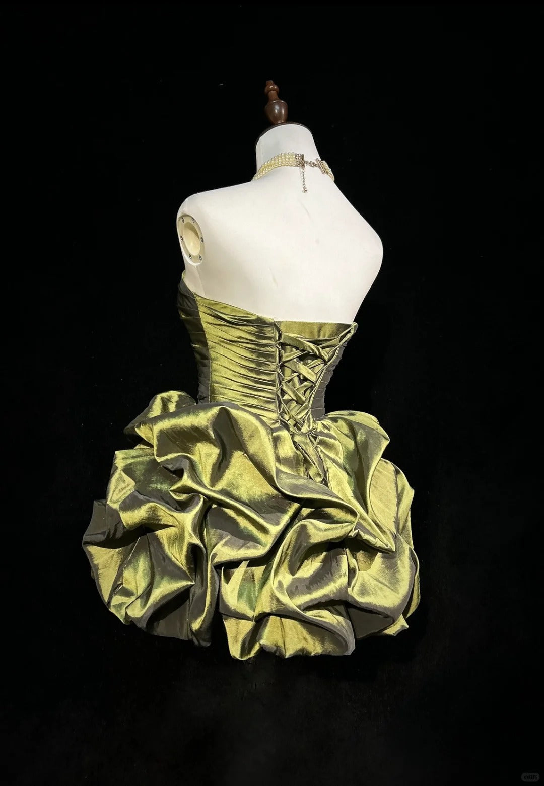 Vintage Strapless Short Prom Dress Birthday Party Dress Homecoming Dress - View 3 | FashionDia