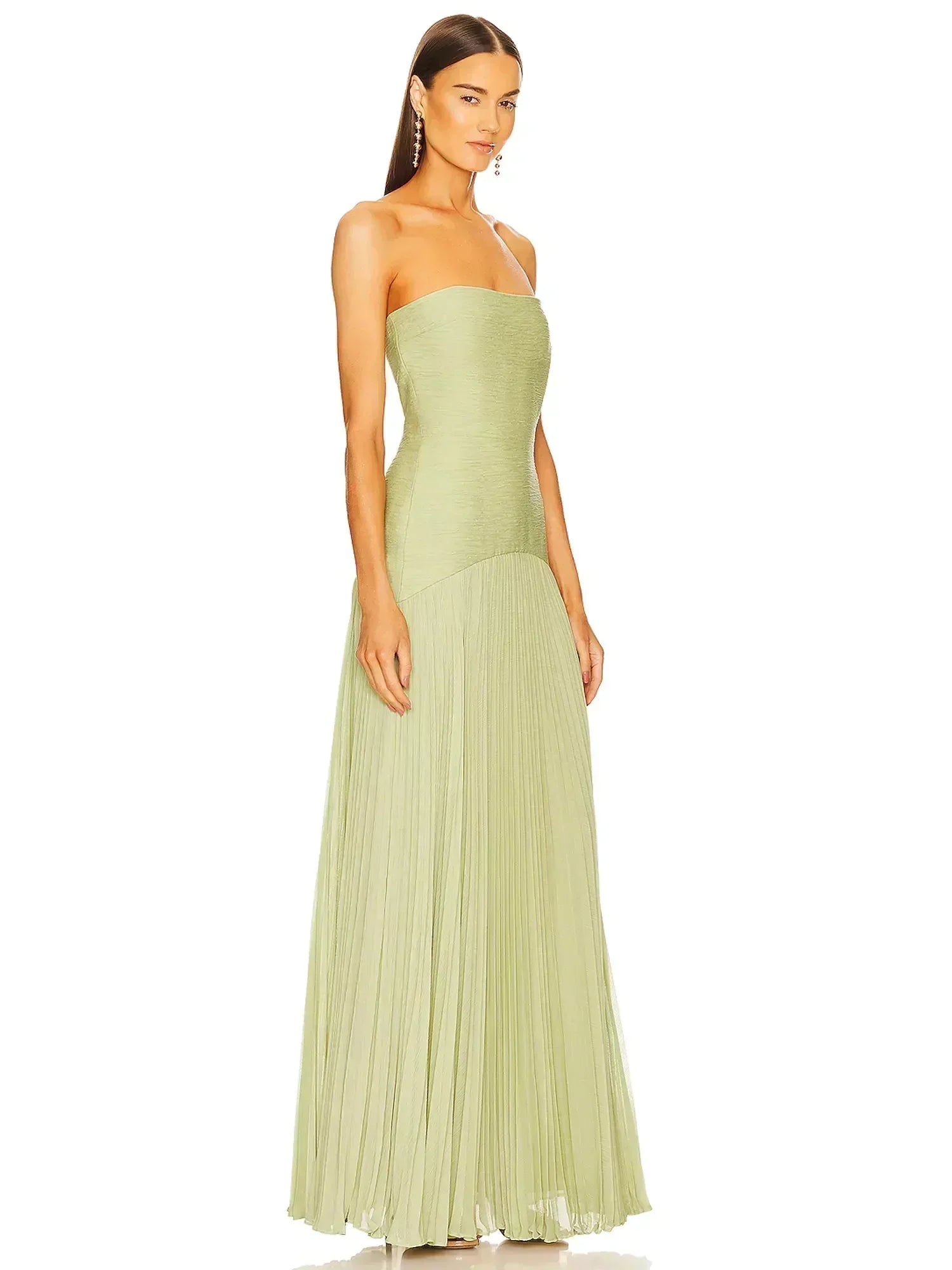 SABRINA SLEEVELESS DROP - WAIST MAXI DRESS