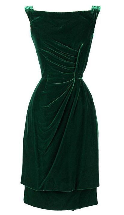 Green Velvet Short Homecoming Dress - FashionDia