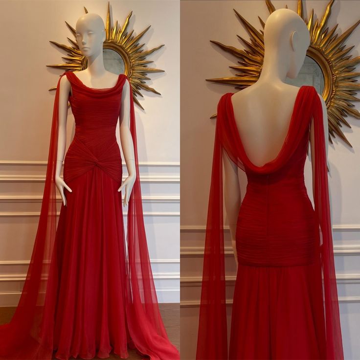 Chiffon Evening Dress Elegant Sleeveless Prom Dress