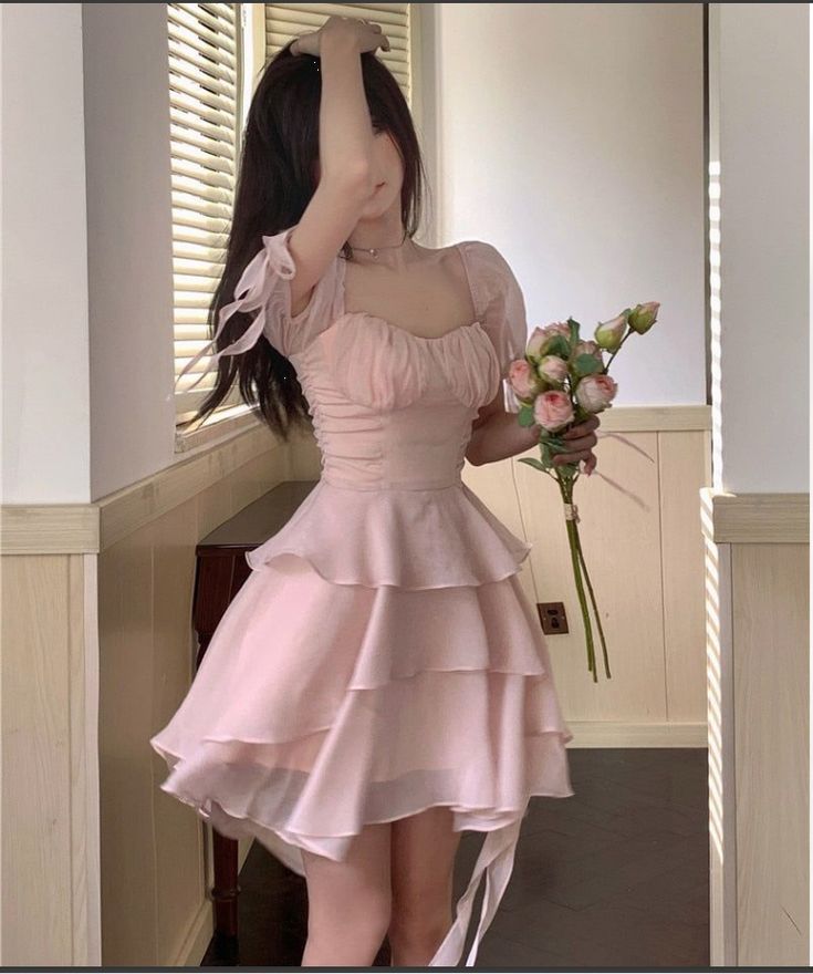 A Line Pink Short Prom Dress Birthday Party Dress Homecoming Dress
