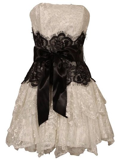 A-Line Lace Short Prom Dress Birthday Party Dress Homecoming Dress - View 3 | FashionDia