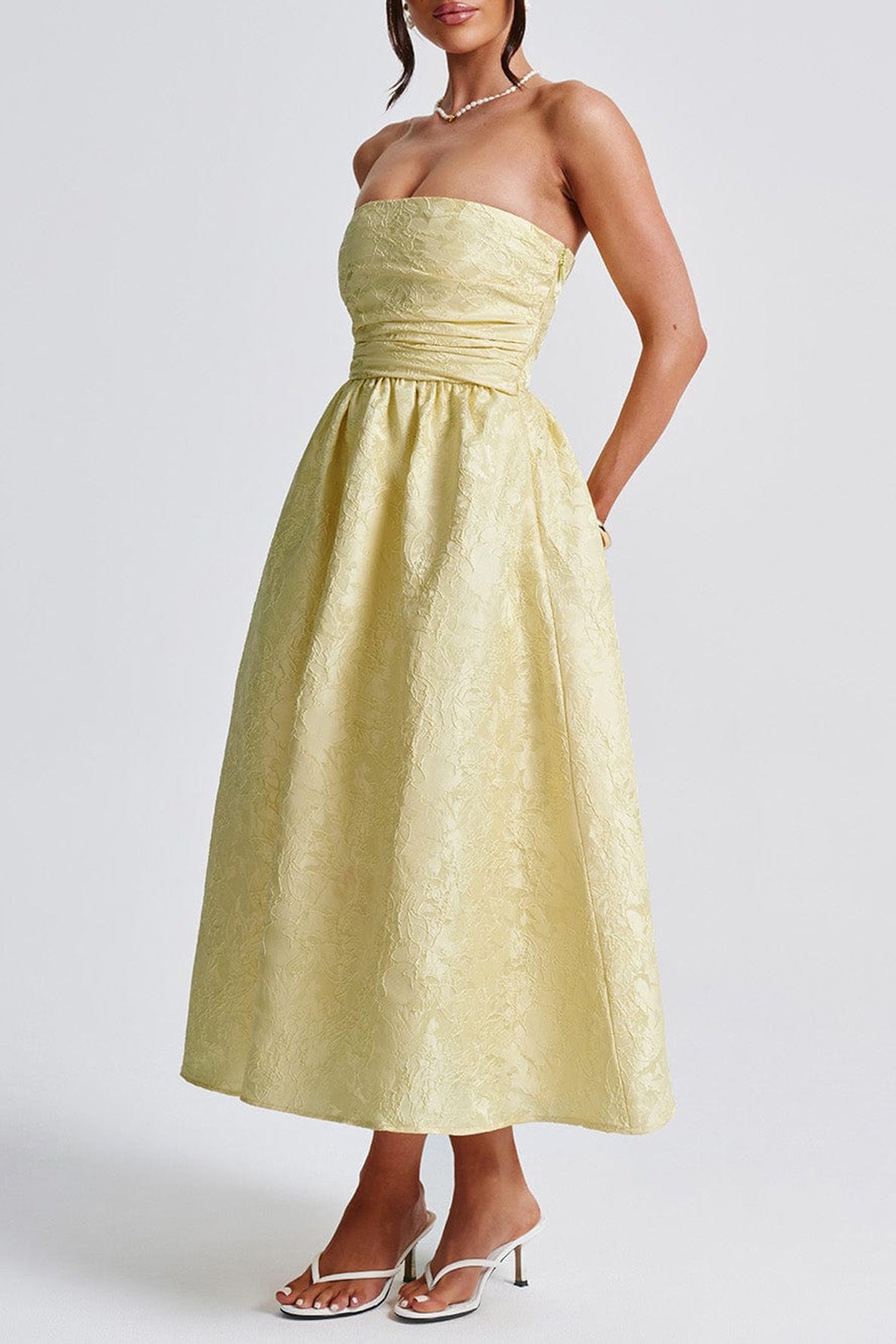 Strapless Elegant Party Dress with Premium Everyday Styling