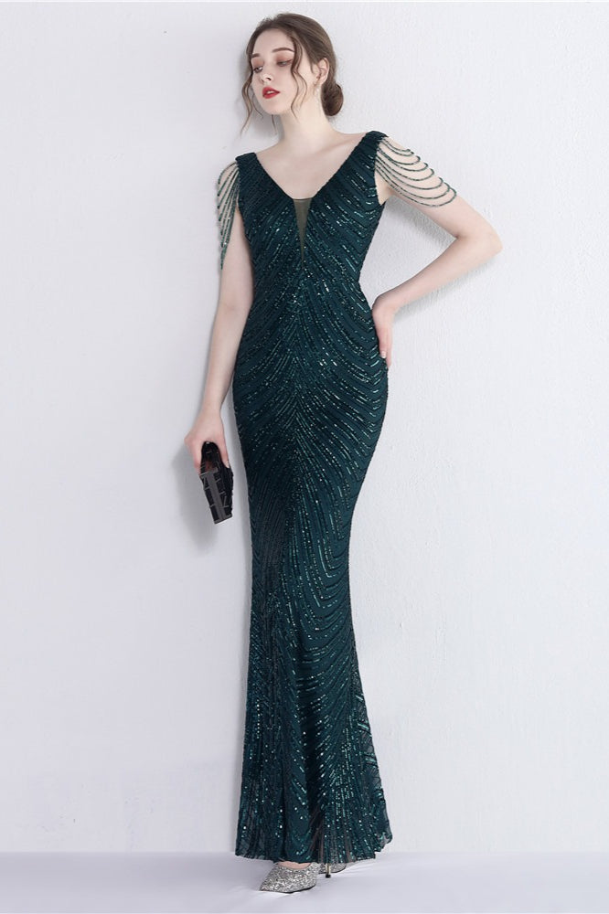 Elegant Sequin Mermaid Contemporary Dress for Boutique Fashion Look