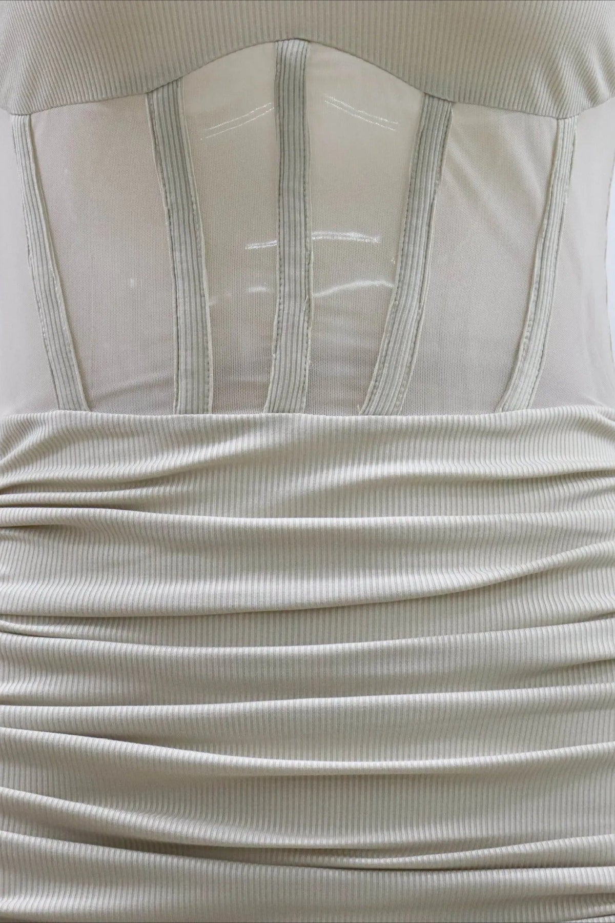 Sheer Mesh Bodycon Mini Dress - View 7 | FashionDia