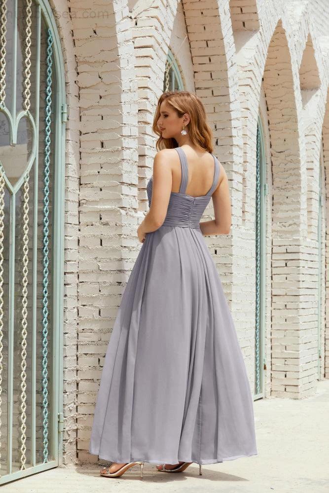 Halter Bridesmaid Dresses Formal Cocktail Prom Gown 28015 (ZD16956)