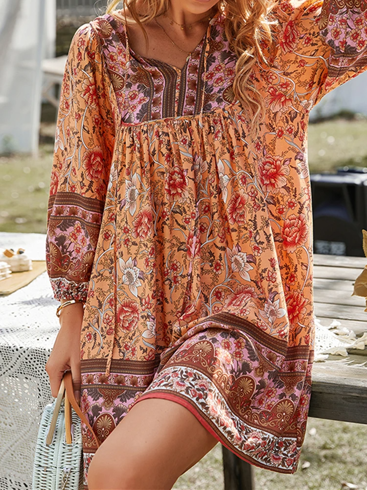 Kristen Chic Half Sleeve Floral Dress Boutique Collection
