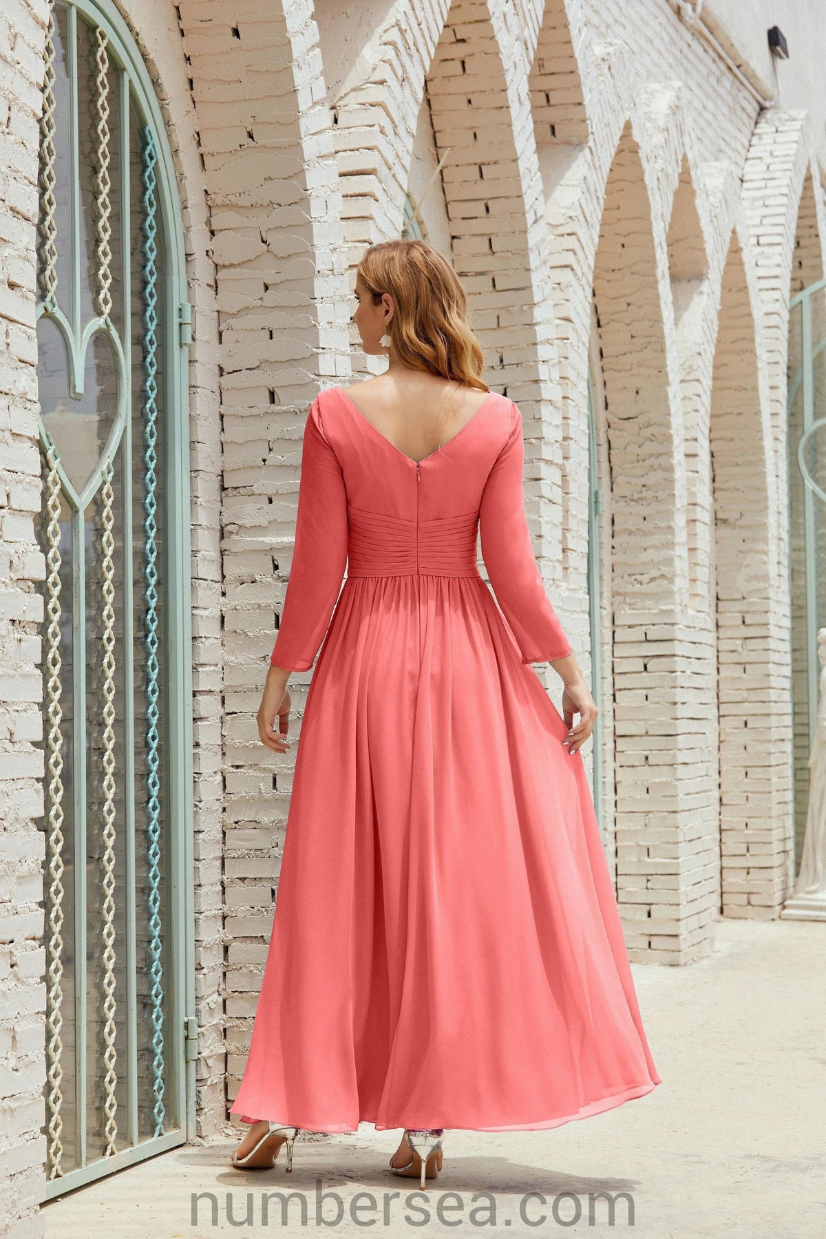 ZapDress Bridesmaid Dress Chiffon Formal Party Dress Evening Dress 28016 (ZD16992)