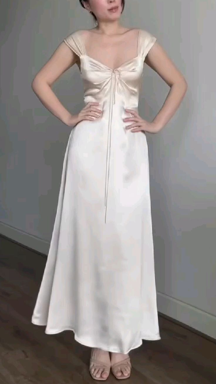 Satin Simple Long Prom Dress Formal Party Gown