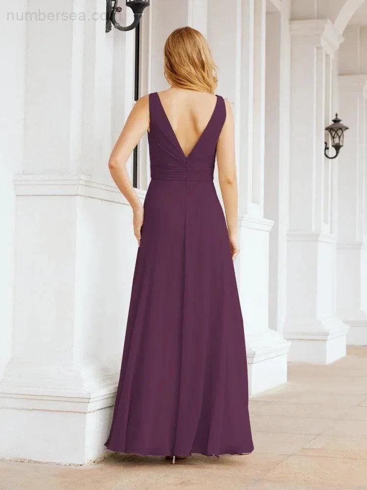 ZapDress Bridesmaid Dresses for Wedding Ruffles Long Formal Prom Gowns 28039 (ZD16999)