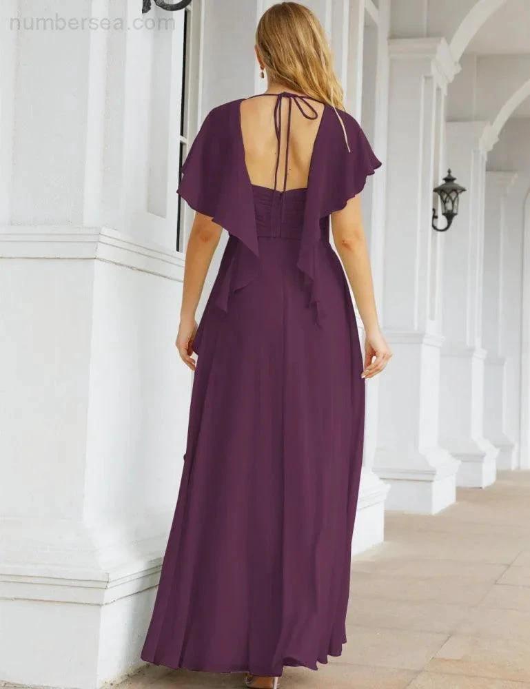 ZapDress Bridesmaid Dresses Backless Formal Prom Gowns for Evening Party Mother of The Bride Dress 28040 (ZD16998)