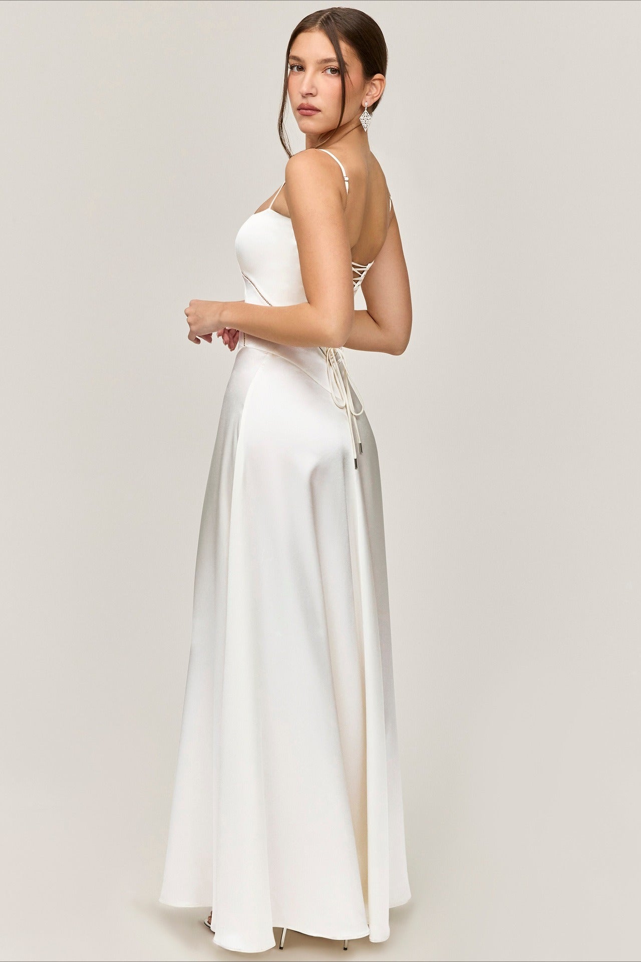 Classic Elegant Cami Backless Dress for Modern Fashion Wear