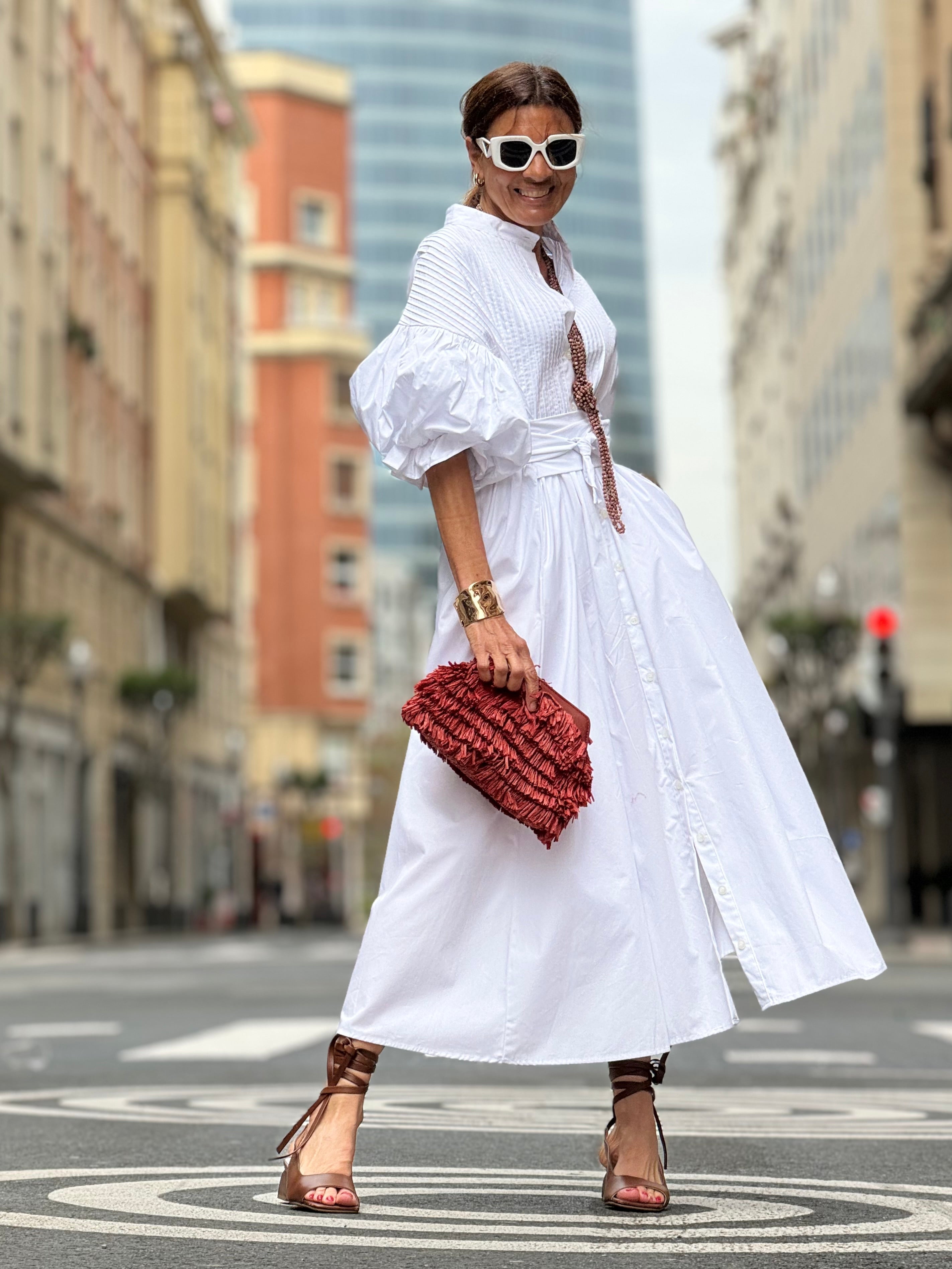 Reina Timeless White Dress Boutique Collection