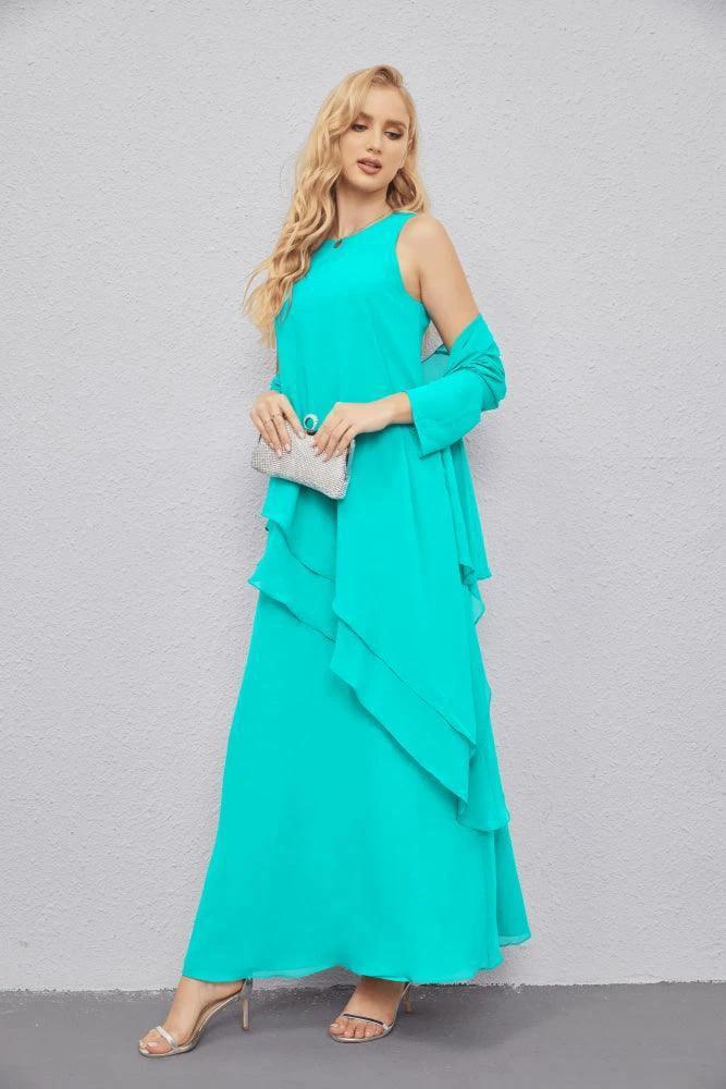 Mother of Bride Dresses with Open Front Lightweight Cardigan Formal Prom Gown 28081 by numbersea
