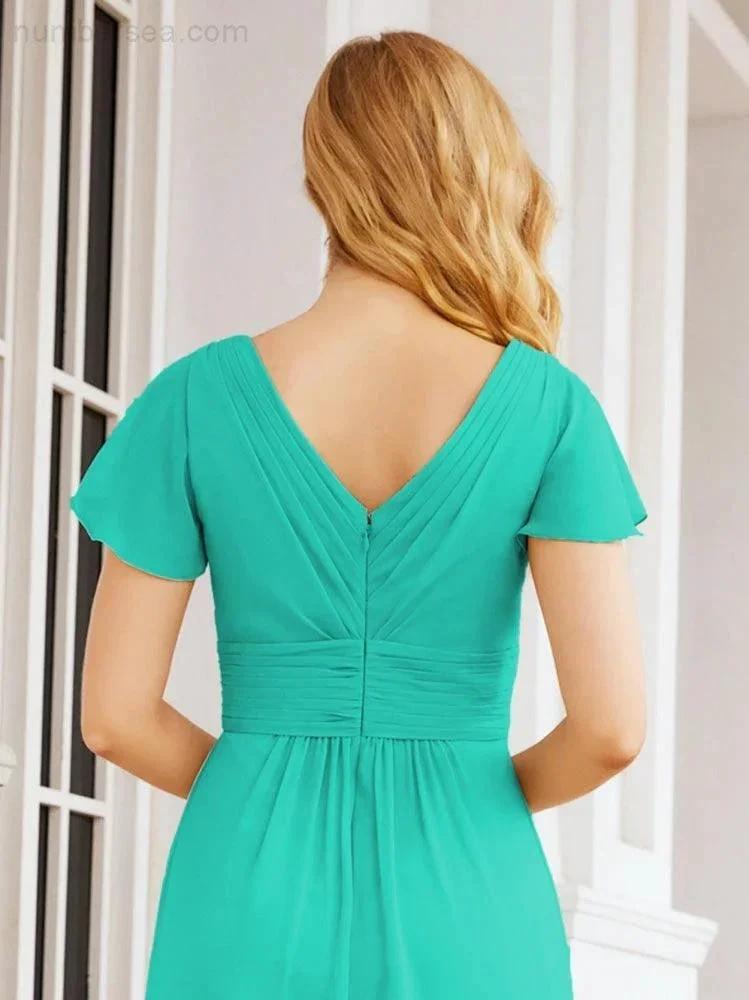 ZapDress Formal Prom Gowns for Mother of The Bride Cap Sleeves Bridesmaid Dress 28047 (ZD16958)