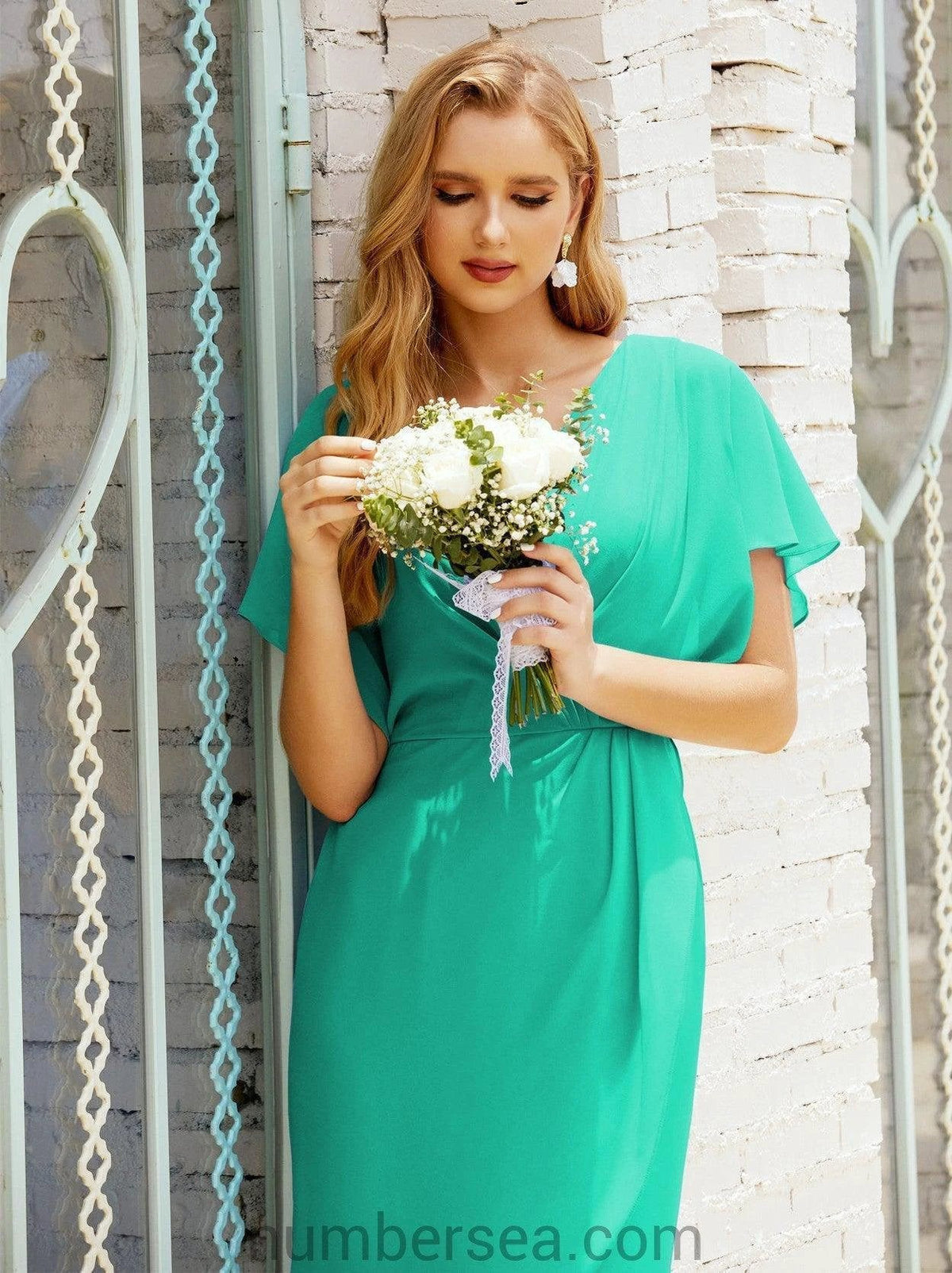 Homecoming Dresses Knee Length Sleeveless Prom Gowns 28021 (ZD16955)