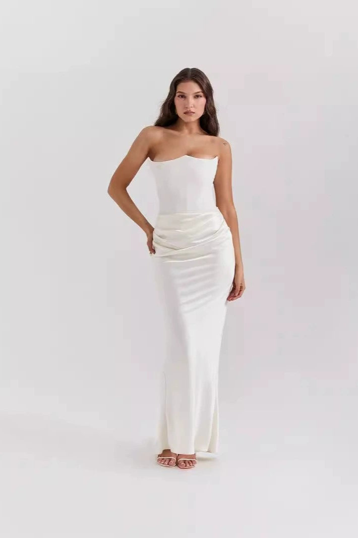 Low-Back Strapless Party Dress - View 7 | VelvetHem