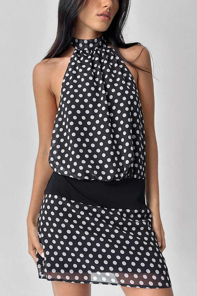 Urban Fl Polka Dots Dress for Modern Fashion Wear Boutique Fashion Style