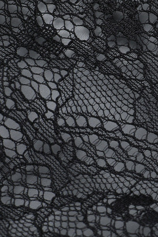 V Neck Backless Lace Dress - View 8 | VelvetHem