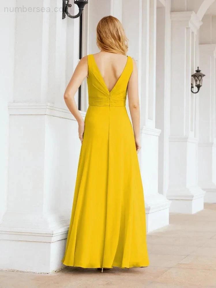 ZapDress Bridesmaid Dresses for Wedding Ruffles Long Formal Prom Gowns 28039 (ZD16999)