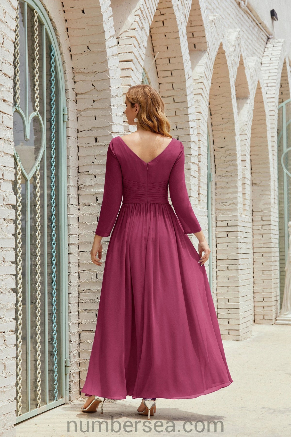 ZapDress Bridesmaid Dress Chiffon Formal Party Dress Evening Dress 28016 (ZD16992)