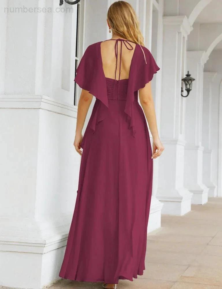 ZapDress Bridesmaid Dresses Backless Formal Prom Gowns for Evening Party Mother of The Bride Dress 28040 (ZD16998)