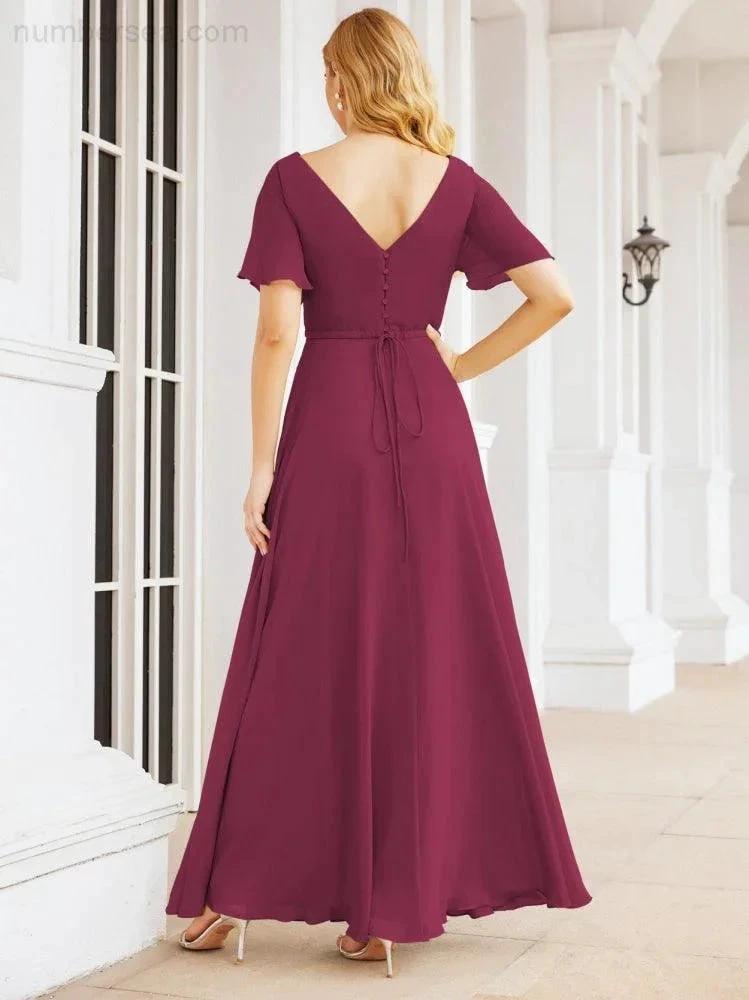 ZapDress Formal Prom Gowns for Mother of The Bride Short Sleeves Bridesmaid Dress 28049 (ZD16995)