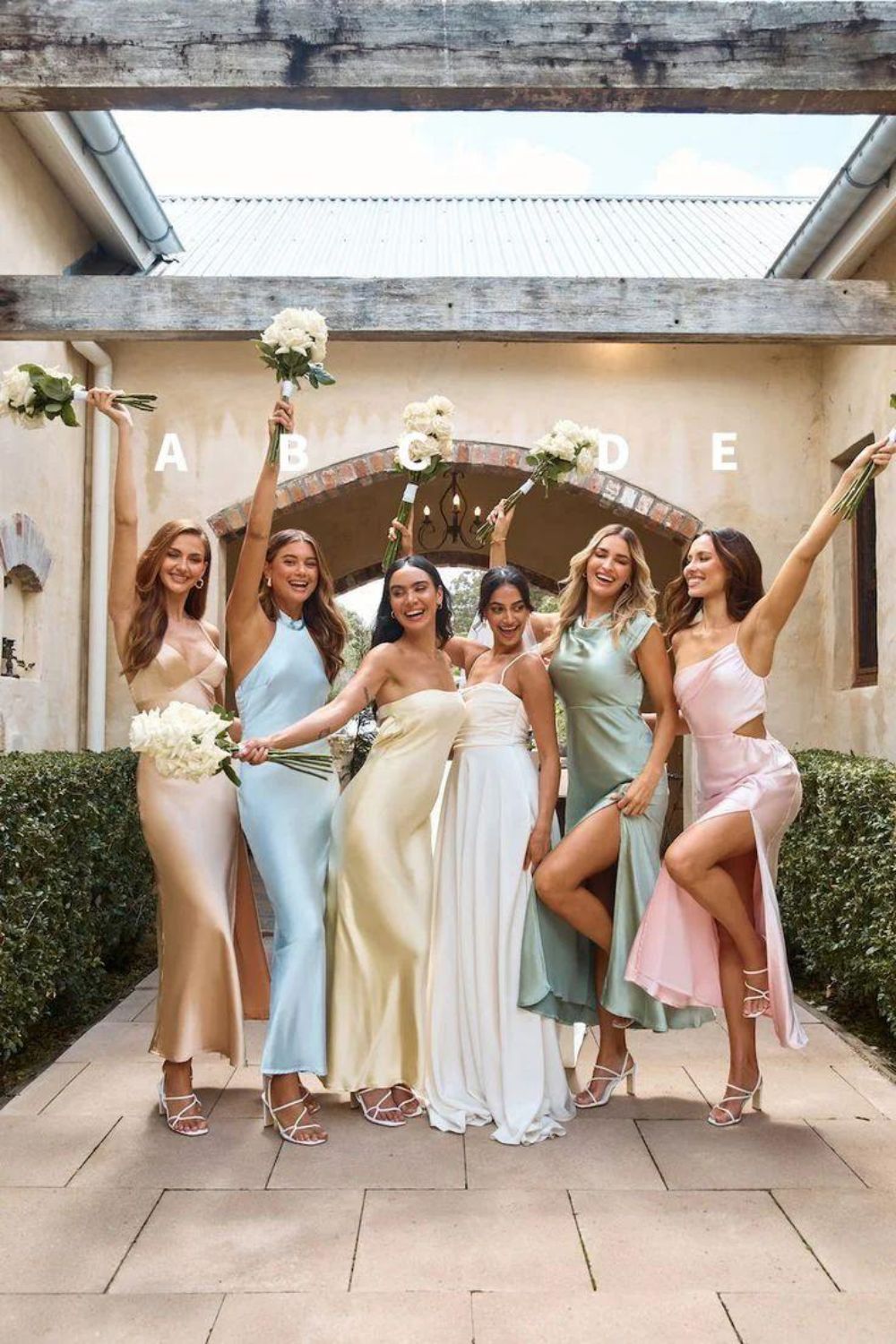 Simple Sheath Strapless/Spaghetti Straps/Halter Neck Long Bridesmaid Dress