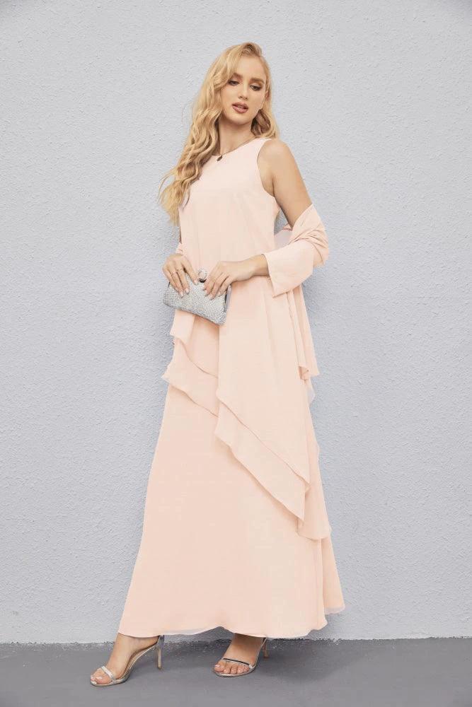 Mother of Bride Dresses with Open Front Lightweight Cardigan Formal Prom Gown 28081 by numbersea